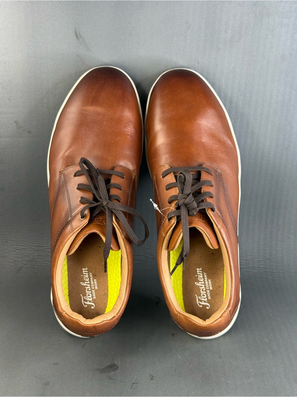 Florsheim Work Men's Crossover Steel Toe Plain Toe Oxfords shoes size 14 new - Picture 6 of 9